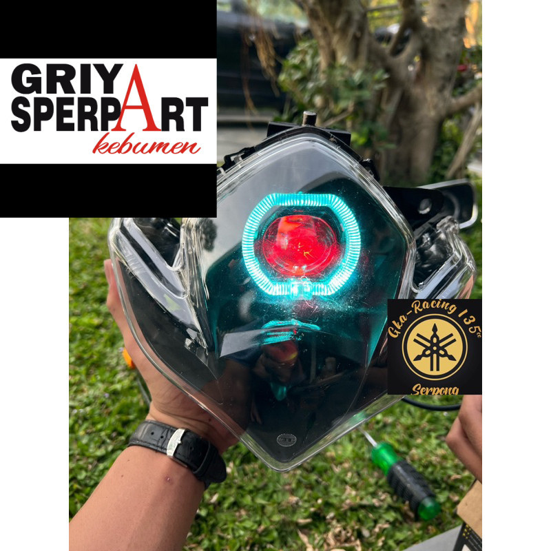 Lampu depan satria fu barong biled billed