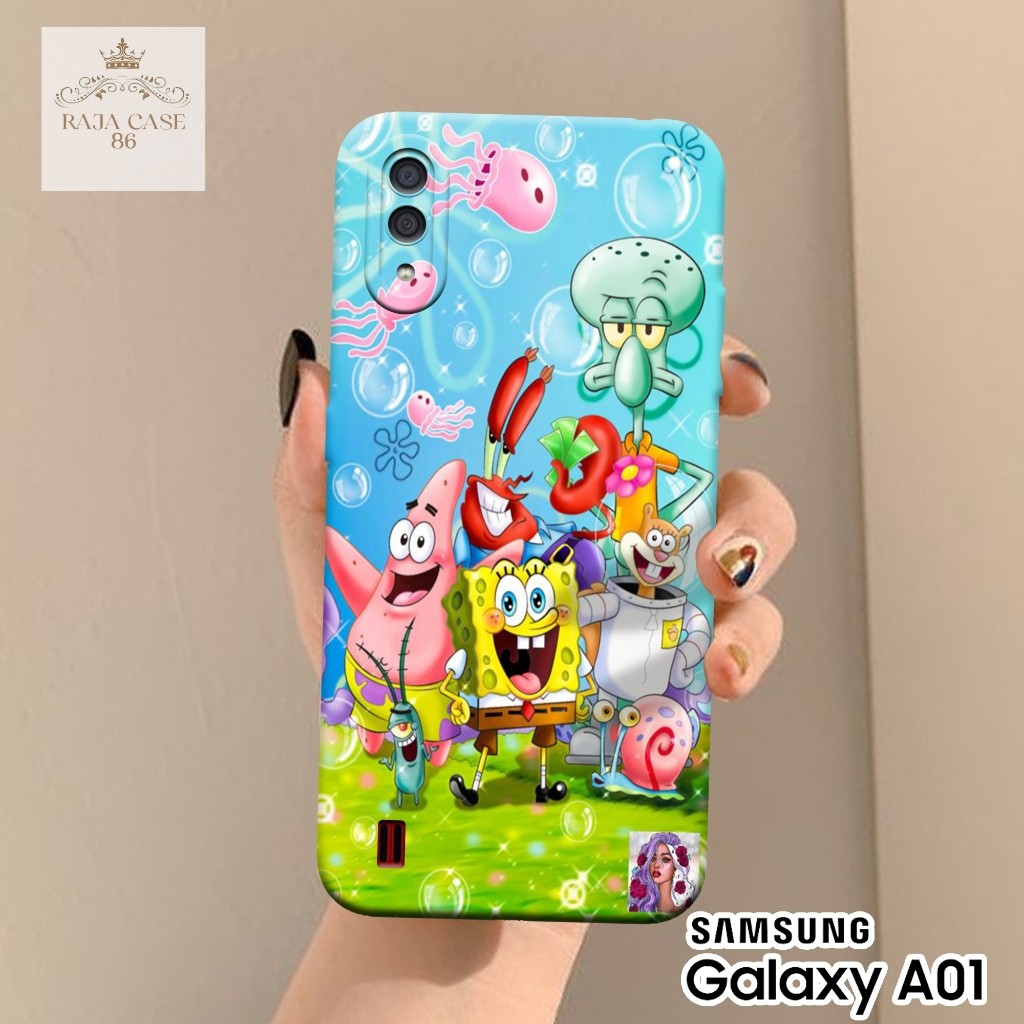 Softcase Samsung Galaxy A01 - Rajacase - Case Samsung Galaxy A01 - Motif Case Kartun - Case Samsung 