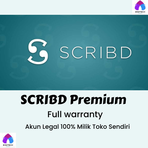 SCRIBD Premium Akun Resmi FULL GARANSI
