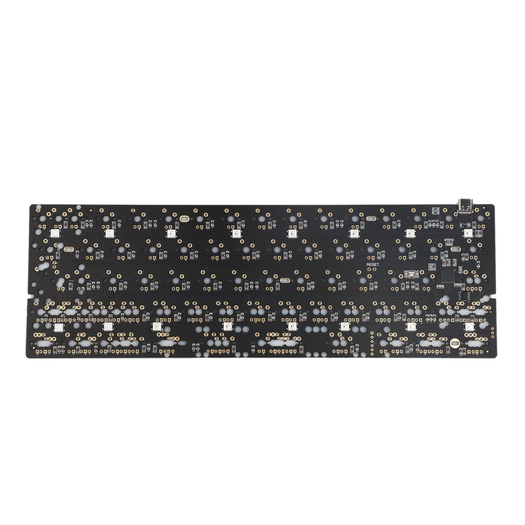 YMDK 60% YD60MQ QMK Programmable Underglow RGB Led PCB Plate Stabilizers For DIY Me anical Keyboard 