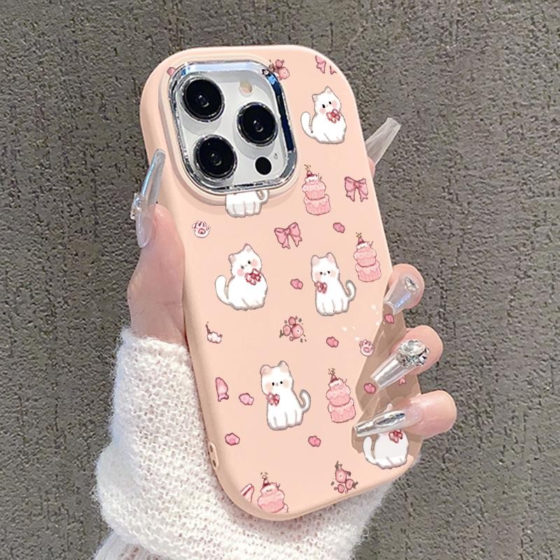 Case For Samsung A32 5G A34 M32 Silicone Mecaron Cute Cat Softcase Hp