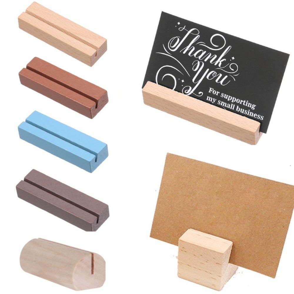 

1Pc Wooden Memo Notes Clips Photo Stand Rectangle Card Clip Picture Holder Home Office Desktop Decoration Crafts Wedding Supply