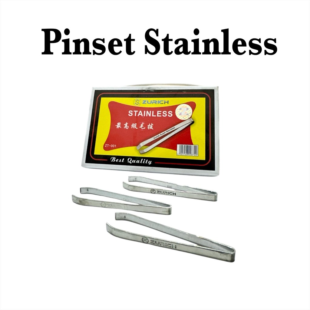 Pinset Stainless / Pinset Pencabut Kumis Jenggot Bulu (Pcs)