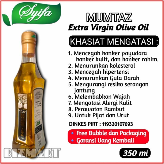 

Minyak Zaitun 350ml Original Tursina Extra Virgin Murni Non-Kolesterol BEN