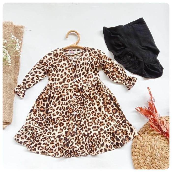 "HST.H" - DISKON Set Gamis Baby dan Hijab Bayi Premium Rayon untuk Anak Muslim 6m-24m - Baju Panjang