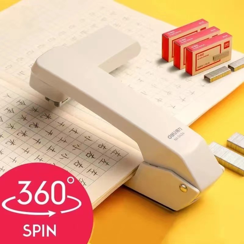 

1pc Rotating 360 degree stapler Standard stapler for students Multifunction Labor-saving stapler Thickening stapler https://a.al