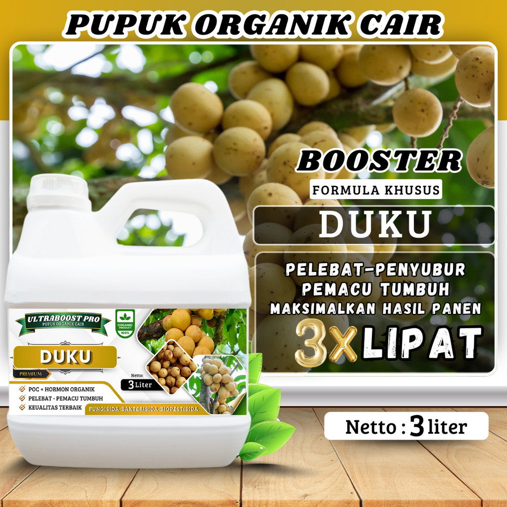 Pupuk Organik Cair UltraBoost Pro Khusus Tanaman Duku, Langsat - Nutrisi Lengkap untuk Hasil Panen L