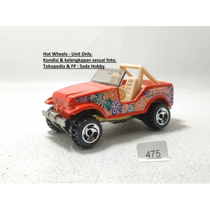 Hot Wheels Hotwheels Trailbuster Roll Patrol Merah Unit Only