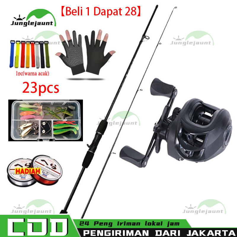 Pancing Set-28 Pcs-- 1.6M/1.8M/2.1M/2.4M Joran Pancing Set / joran pancing 1 set murah / pancing 1 s