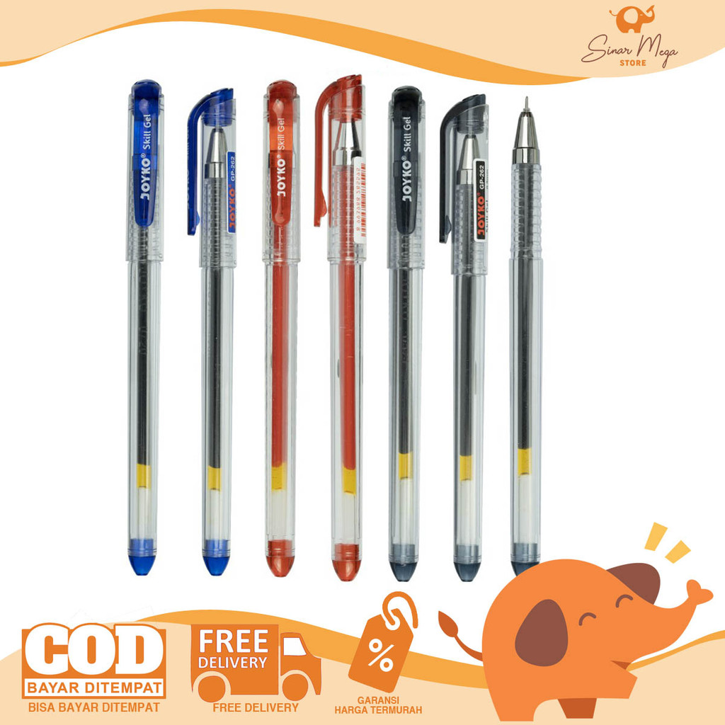 

Joyko Gel Pen GP 262 0.5mm / Pulpen Pena Skill Gel 0.5mm