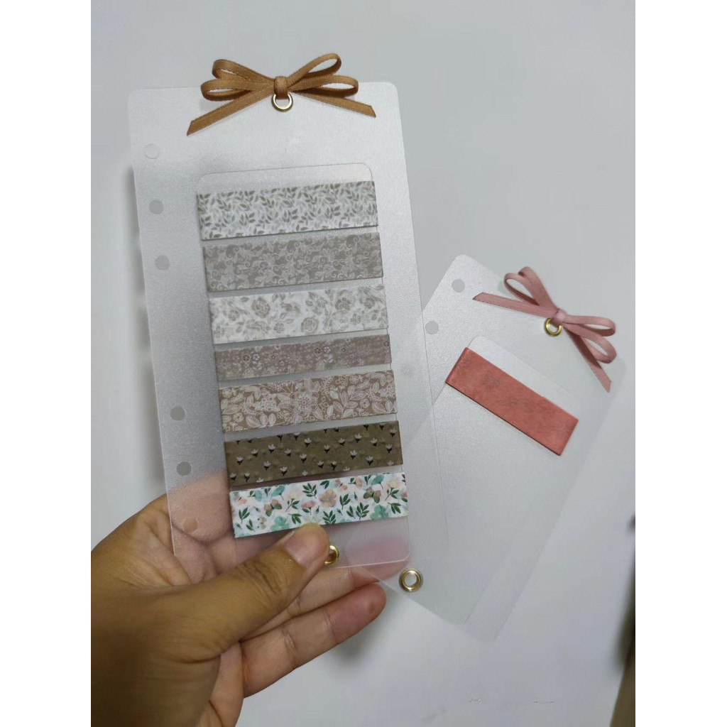 

A5s A6 A6Per A7 A8 Clear PVC Pad For Tape Sub-package For Loose Leaf Notebook Planner Organizer 6-ring Binder Accessories