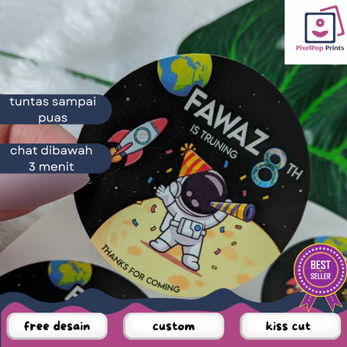 

Opikapip 9-15 Cetak Sticker Label Ultah Anak Stiker Bulat Ulang Tahun Free Desain Custom Nama