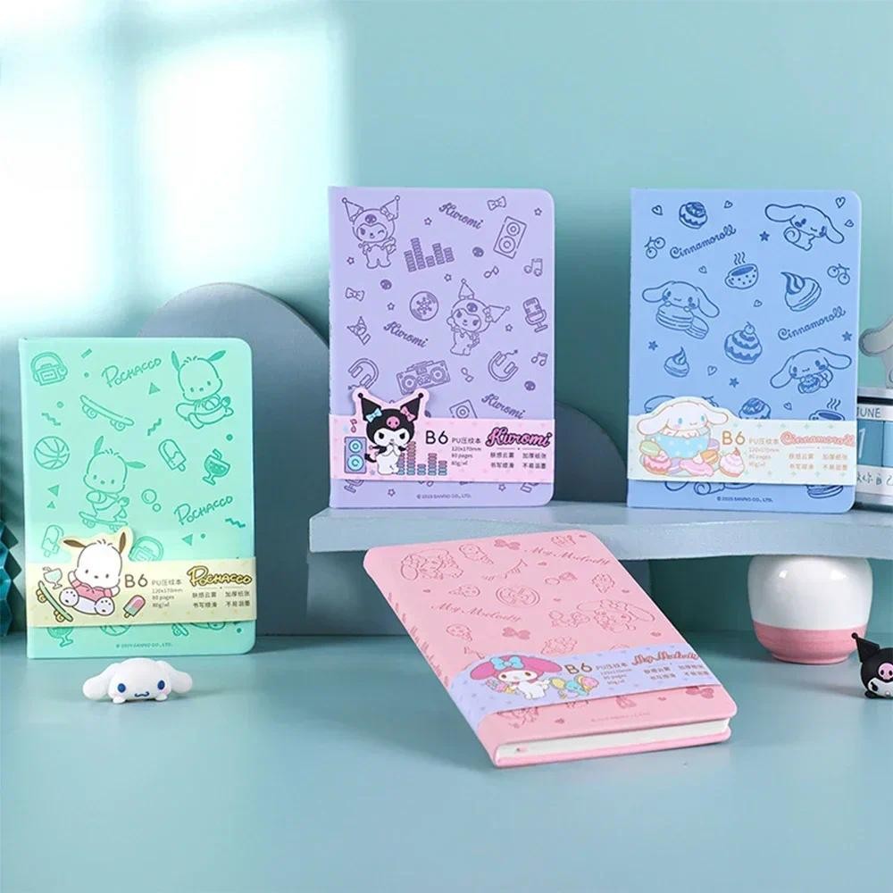

Sanrio Notebook Cinnamoroll Kuromi Notepad Daily Weekly Agenda B6 Notebook Planner Japanese Kawaii Stationery School Supplies
