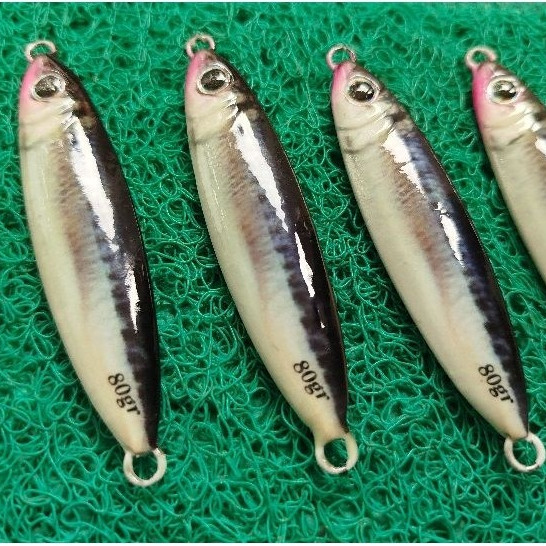 umpan metal jig full GID 80 gram decal / umpan metal jig 80 gram / metal jig full GID