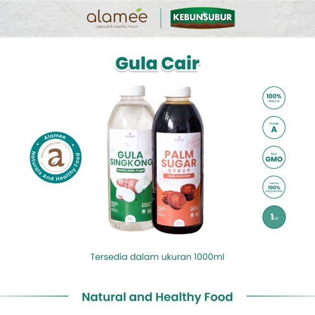 

alamee gula cair 1 liter gula singkong gula aren premium quality murni tanpa bahan tambahan lain kebunsubur Kebunsubur