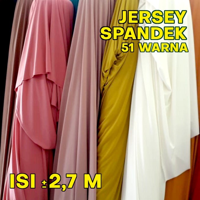 "D.LTA" - READY STOCK GROSIR KAIN KILOAN JERSEY SPANDEK POLOS MURAH