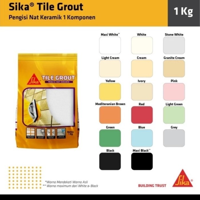 SIKA TILE GROUT @1KG SEMEN KERAMIK