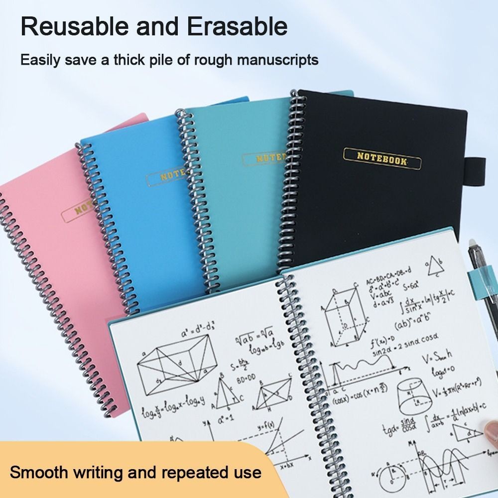 

A5 Reusable Whiteboard Notebook Set With Whiteboard Pen Erasing Memo Pad Weekly Planner Portable Stylish Office Notebooks