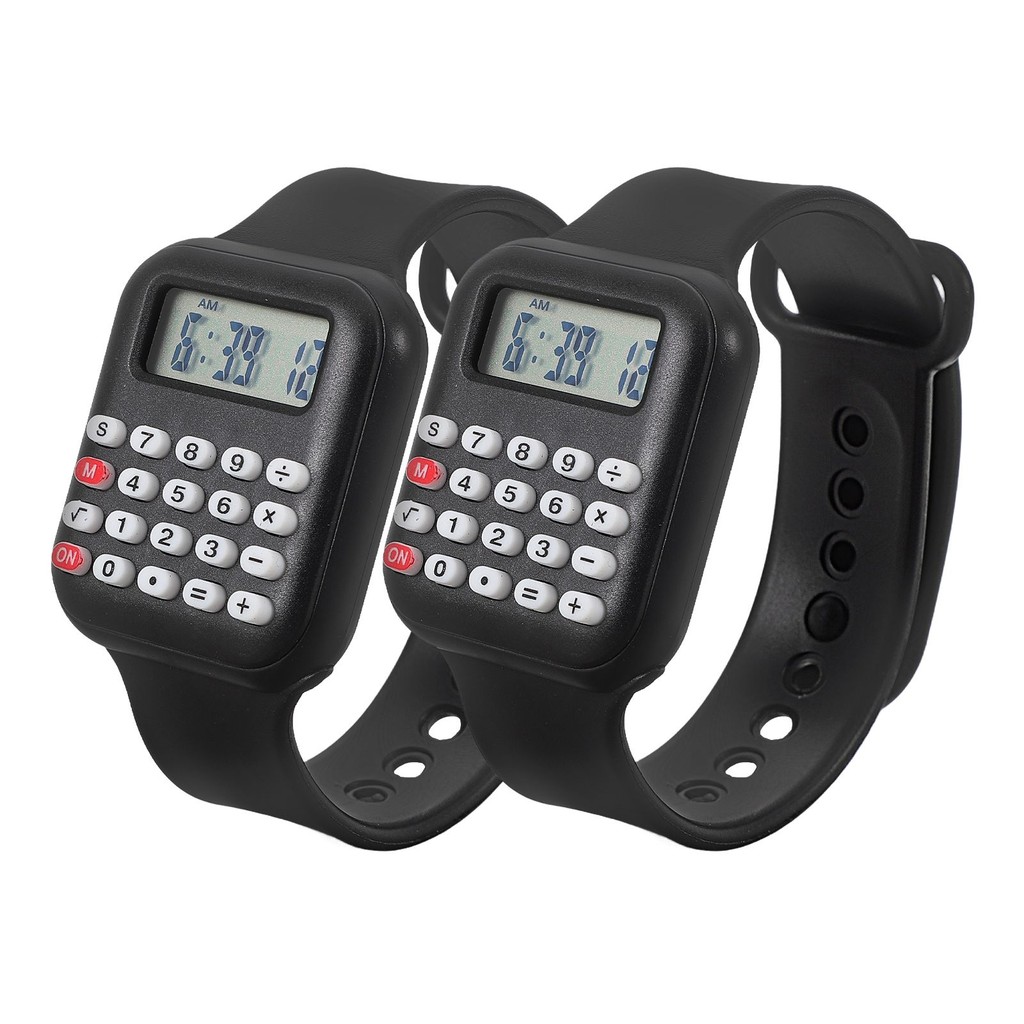 

2 Pcs Calculator Watch Kid for Kids Small Mini Multifunction Calculators Pvc Child