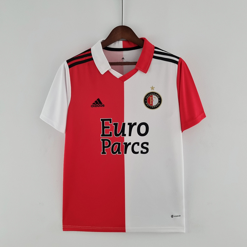 Jersey 22/23 Feyenoord Rotterdam home A33 Bola Retro football T shirt pria
