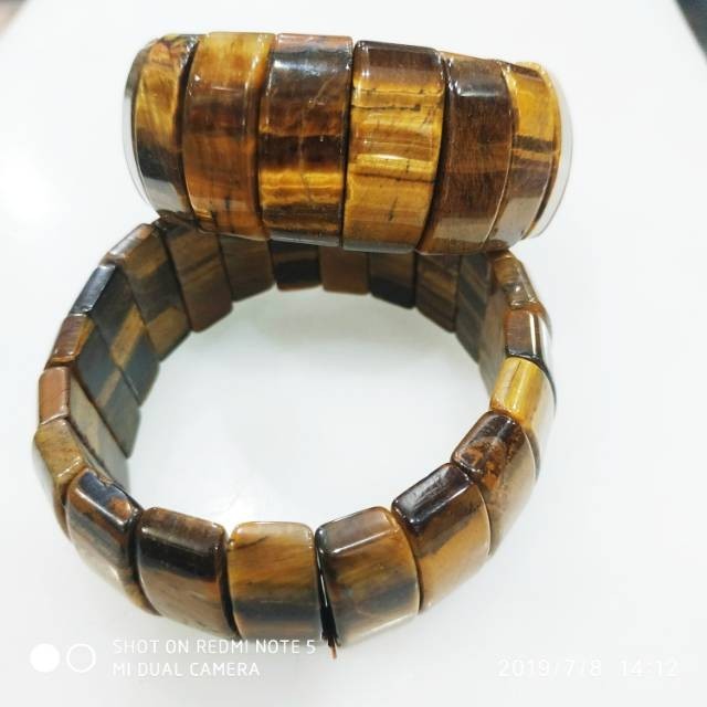 Gelang Batu Tiger Eye Biduri Sepah jumbo kode B