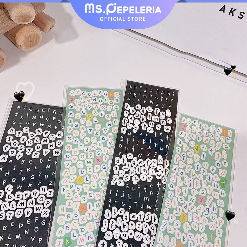 

Stiker Alfabet Bahasa Inggris yang Lucu/Korea In Kecil Segar Yang Sama Huruf Stiker-Ms.Pepeleria