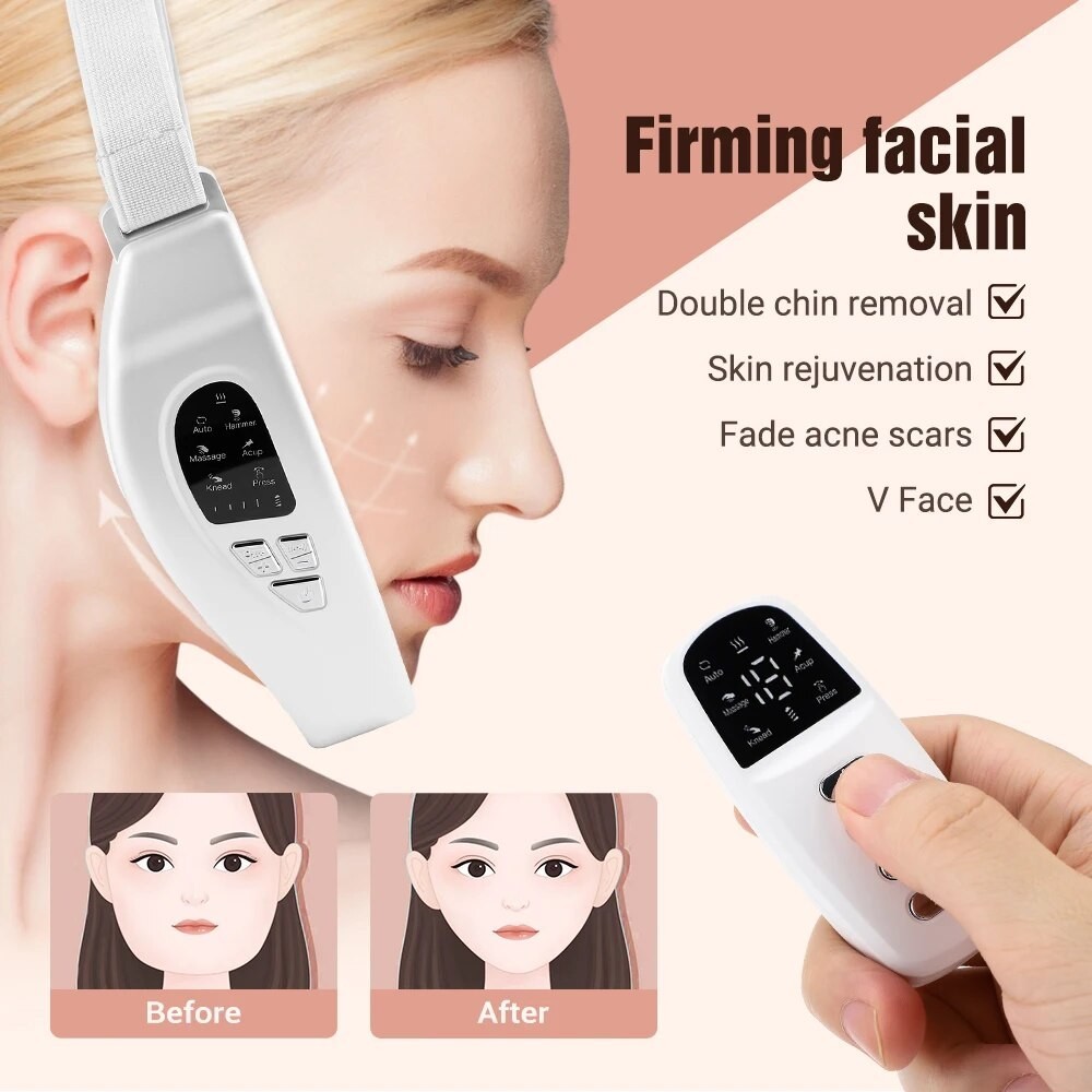 PREORDER 6 Modes 18 Speed V-face Vibration Massage Face Slimming Device Face-lifting Beauty Tool Fac