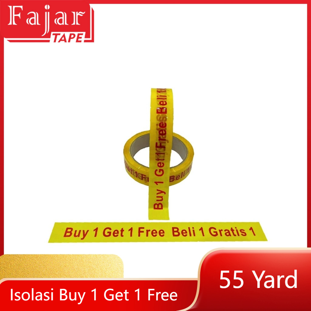 

LAKBAN ISOLASI BUY 1 GET 1 FREE BELI 1 GRATIS 1 24MM 55Y