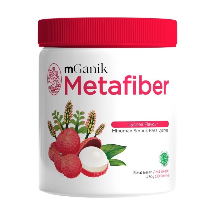 

Baru !! mGanik Metafiber 450g / 30 serving - Lychee