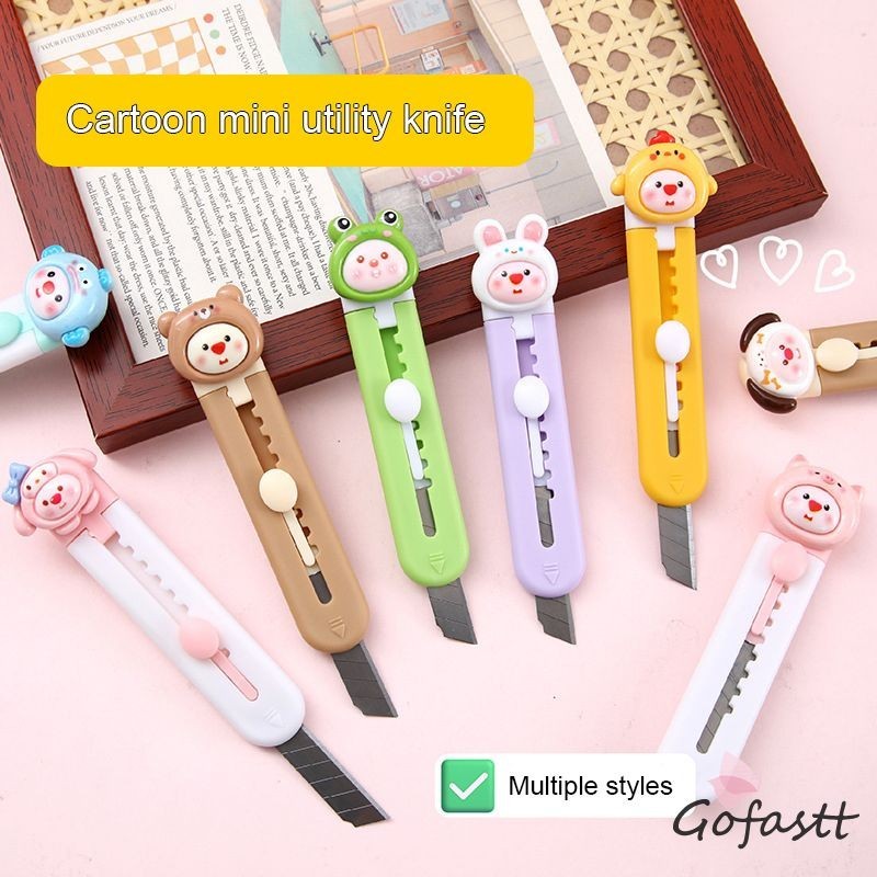 

COD Pemotong Kertas Portabel Pemotong Lucu PemPisau Cutter Mini Lucu Binatang Lucu Untuk Parcel Kantor Sekolah Portable Lucubuka Kotak Mini Kartun Pemotong Kantor Siswa-G