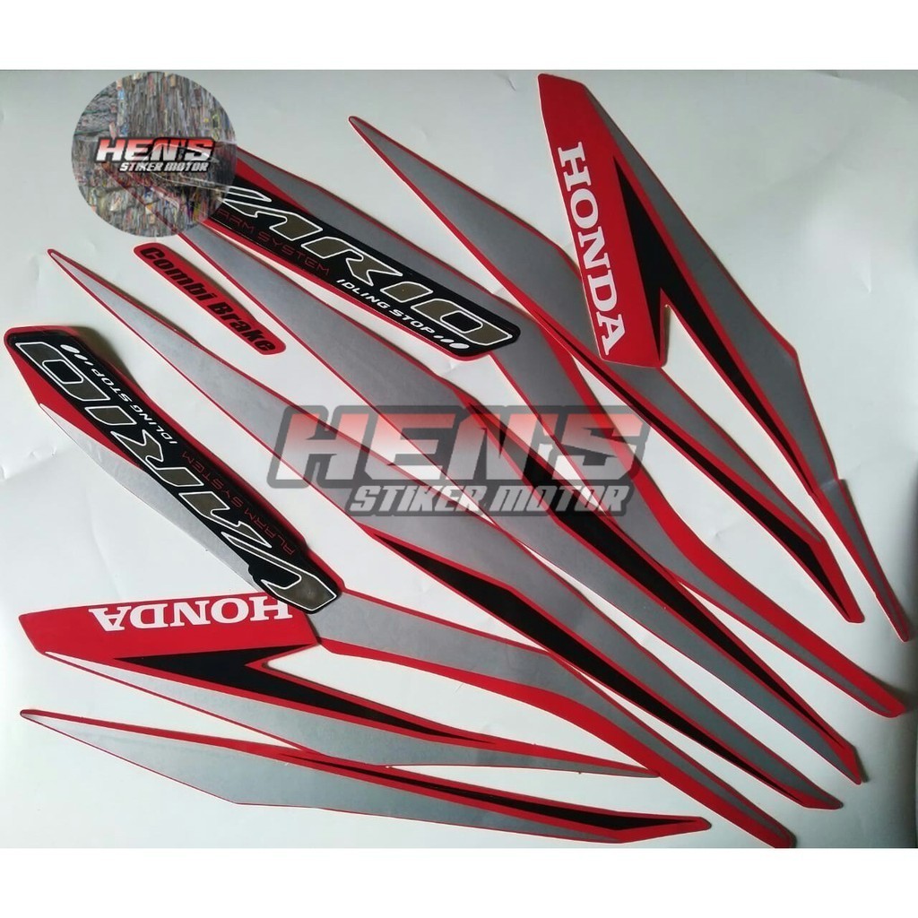 stiker lis body motor honda vario 125 2018 merah