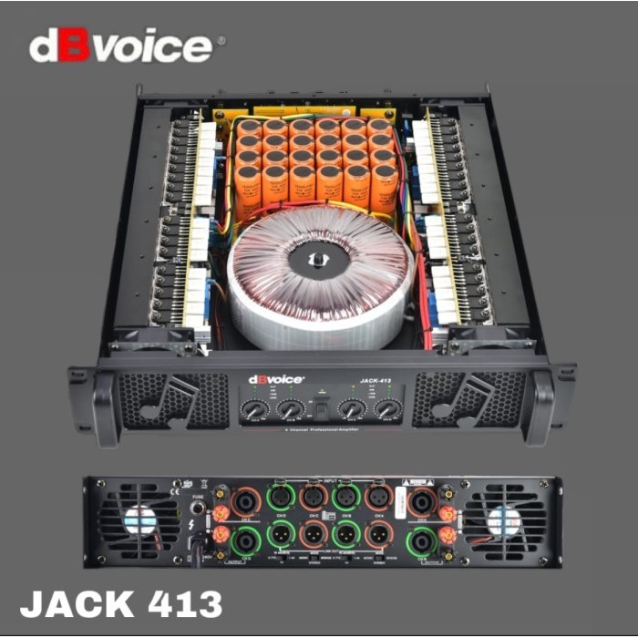Power DB Voice JACK 413 / Amplifier DBVOICE 4 Channel Class H Original