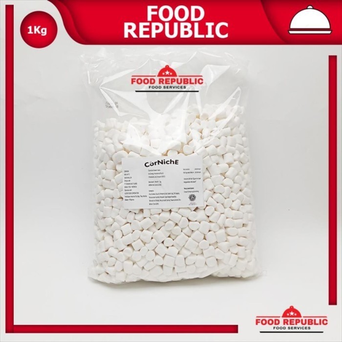 

CORNICHE WHITE MINI MARSHMALLOW 1 KG - MARSHMALLOW PUTIH KECIL HALAL