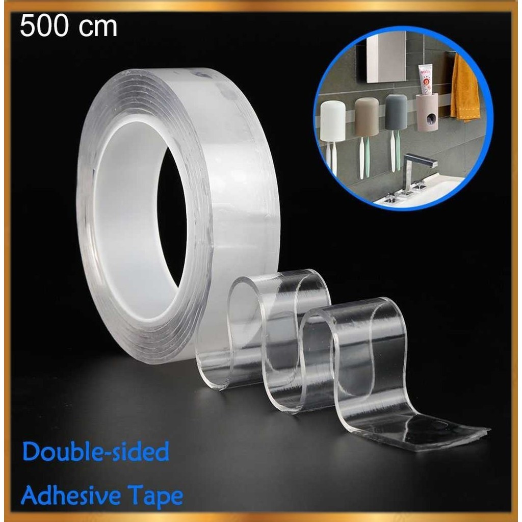 

Double Tape Perekat No Trace Washable Sticker