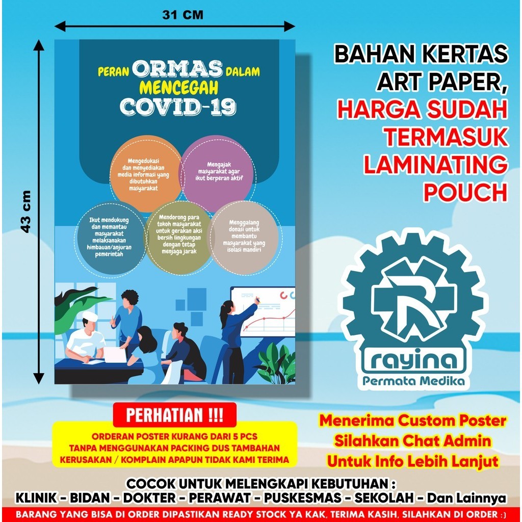 Poster Peran ORMAS dalam mencegah Covid-19