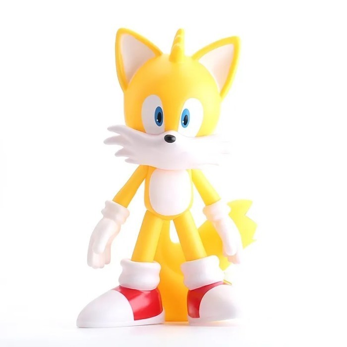 mainan action figure sonic the hedgehog besar - kuning kumis