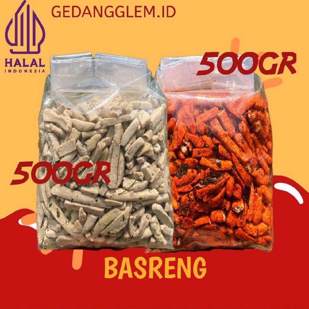 

1KG paket BUNDLING BASRENG PEDAS DAN ORIGINAL Camilan Food