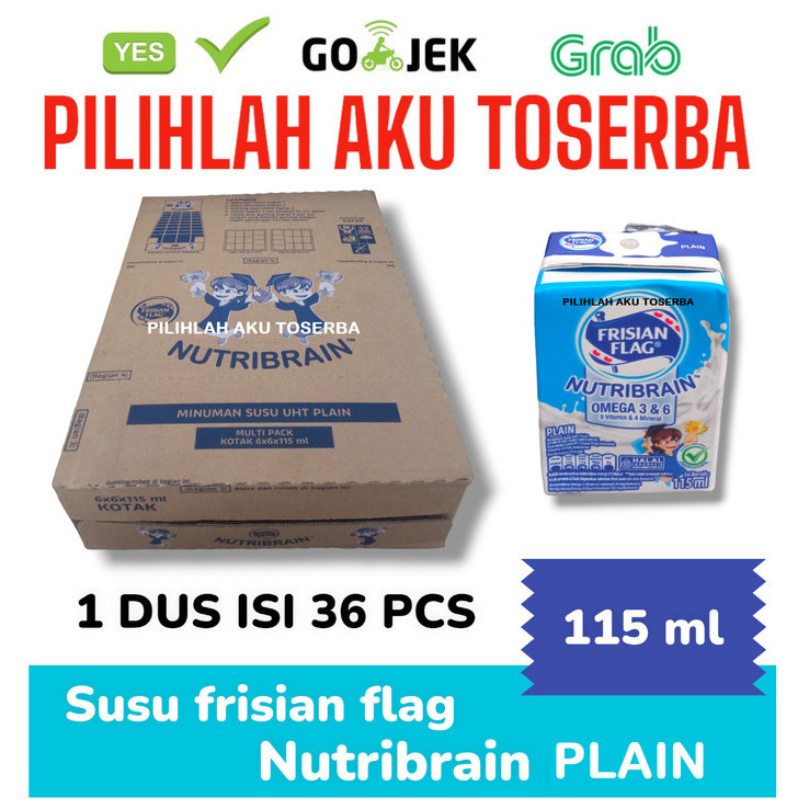 

Susu Frisian Flag NUTRIBRAIN PLAIN 115 ml - (HARGA 1 DUS ISI 36)