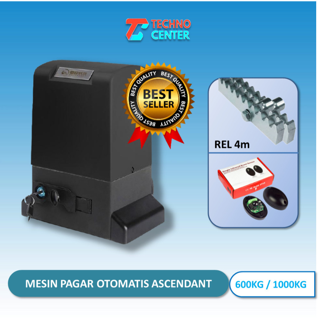 PROMO MESIN PAGAR OTOMATIS | SLIDING GATE ASCENDANT TERMASUK REL 4M DAN SENSOR INFRA RED