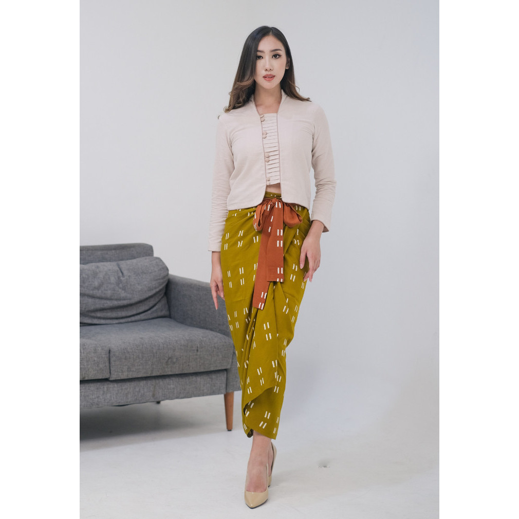 

Kichi Batik Blouse Kebaya Eden Nude - Tangan Pendek, XL