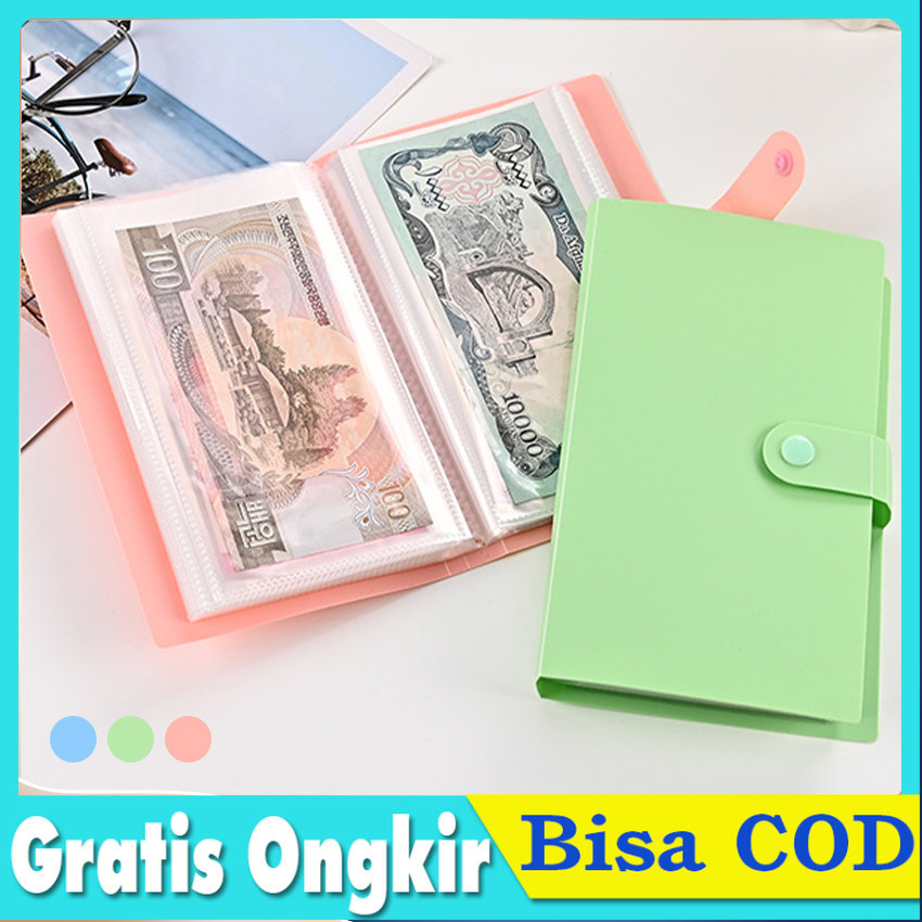 100 Lembar Album Uang Kertas/Album Uang Kuno Traveling/Koleksi Uang Kertas