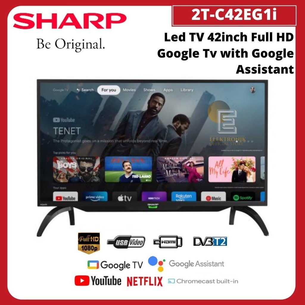 SHARP LED TV 42inch 42EG1I Full HD Google Android TV