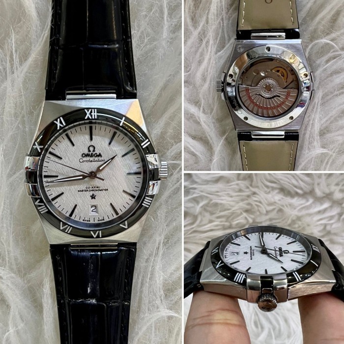 JAM TANGAN PRIA OMEGA SEMASTER MEWAH AUTOMATIC JAPAN SUPER GRADE AAA ANTI BADAI  #omega761