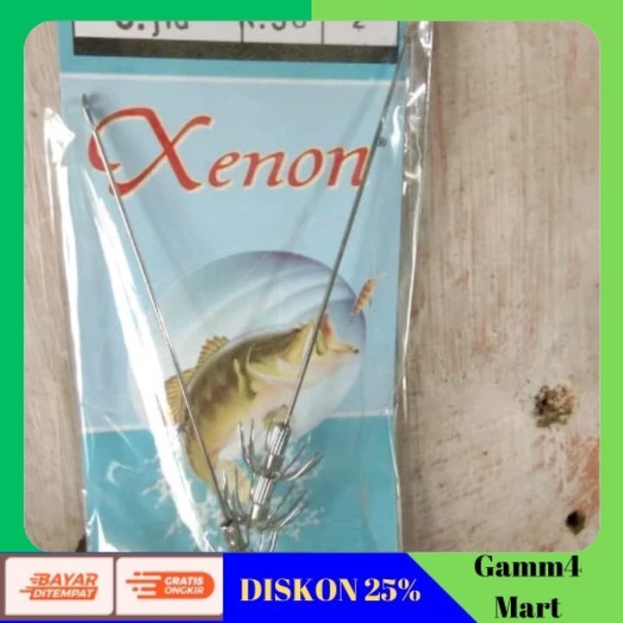 [KUALITAS TERBAIK] PROMO kail pancing cumi jarum atau steam jig  batnag kecil, 15cm isi 2 COD