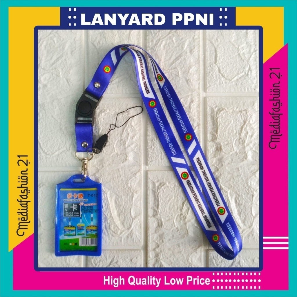 

PPNI (PERSATUAN PERAWAT NASIONAL INDONESIA) Lanyard Tali Gantungan ID Card Free Strap Gantungan HP/Flashdisk HANDPHONE