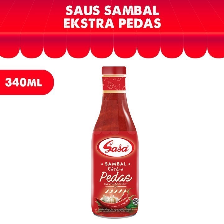 

JOSCELLY.ID SASA Saus Sambal Ekstra Pedas 340 ml