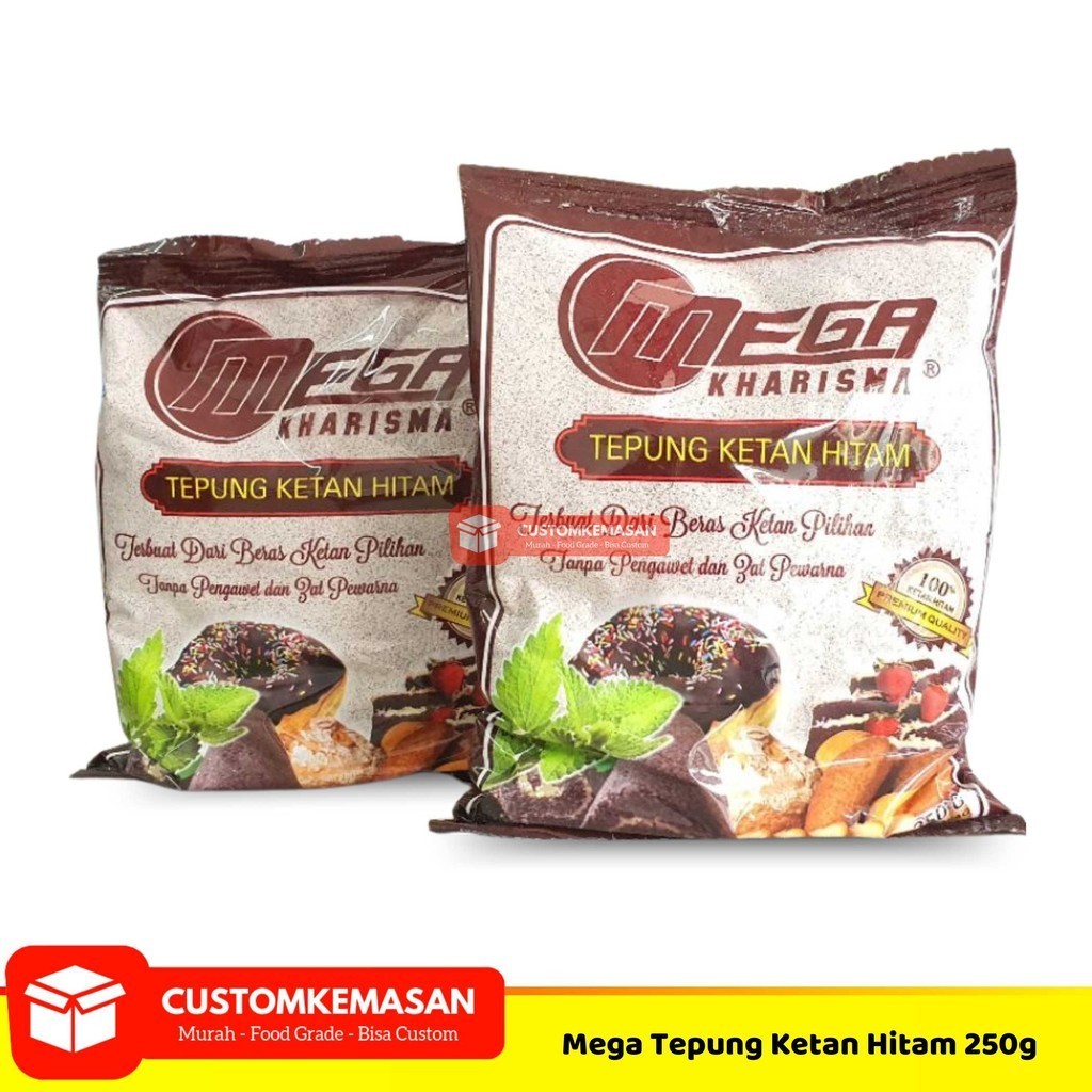 

Tepung ketan hitam Mega 250g / TKH Mega Kharisma/ Tepung ketan hitam 250gr