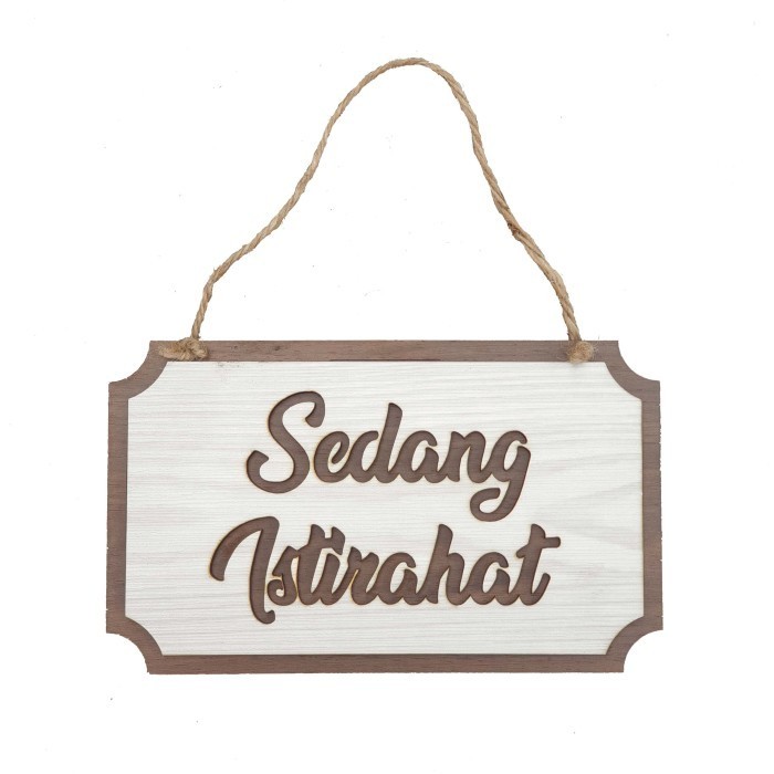 

Promo Terbatas- Gantungan Sign Kotak - SEDANG ISTIRAHAT - Cafe / Office / Resto / Toko