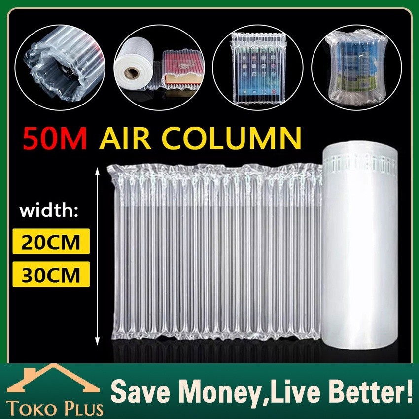 

[PROMO MURAH] 50M Air Bubble Wrap Anti Pecah Inflatable Bag Plastik Air Bag Roll Cushion Packing Bubble Wrap Extra Bubble Packing Air Bag Cushion Packing Inflatable Bubble Wrap Inflatable Roll