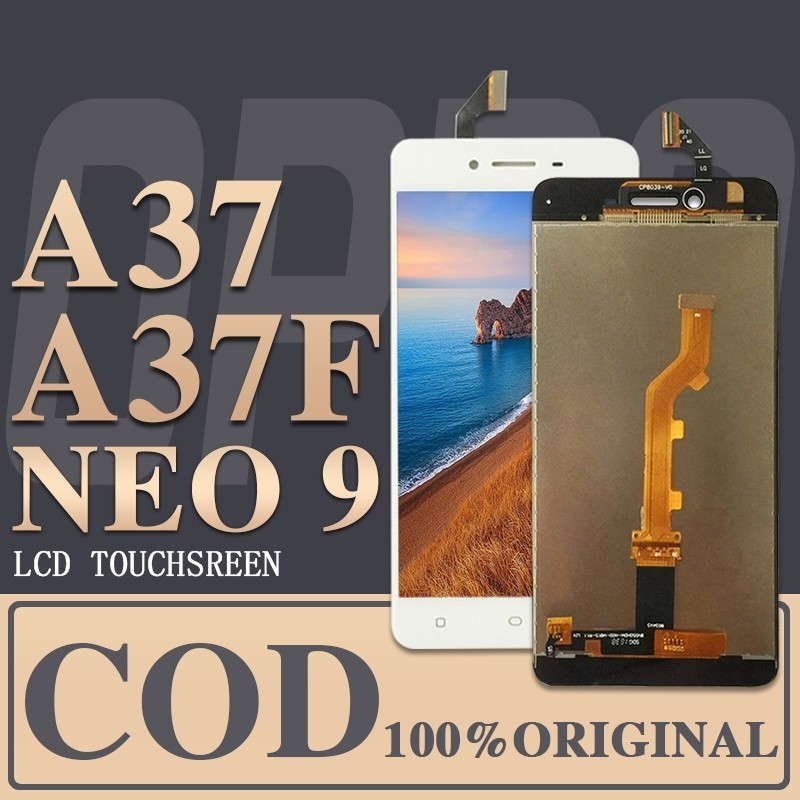 【ORIGINAL+LEM】LCD OPPO A37 A37F ORIGINAL 100% FULL SET LAYAR HIGH ORI TOUCHSCREEN